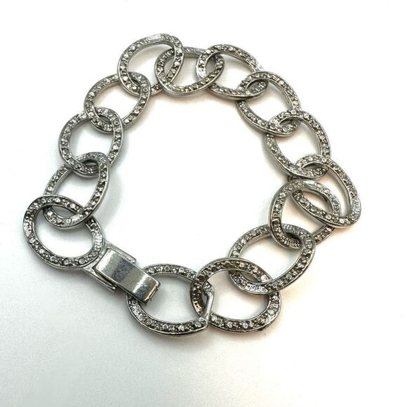 Silver tone link bracelet - Picture 3 of 7